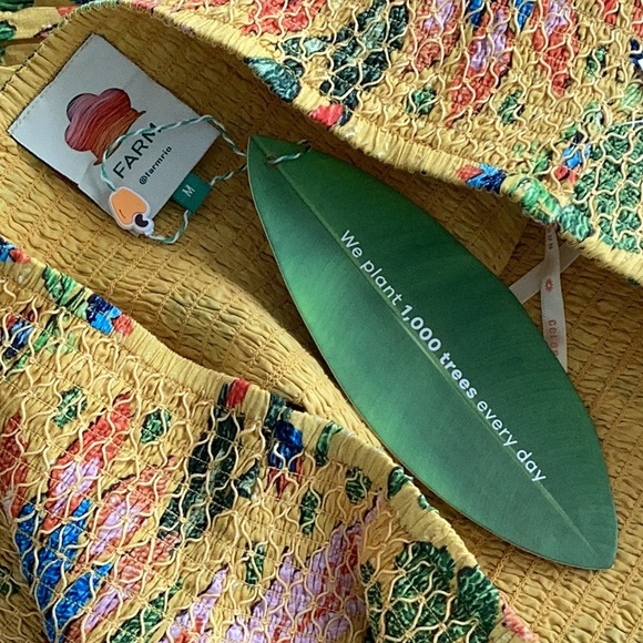 FARM Rio Yellow Summer Garden Mini Skirt - Picture 9 of 11